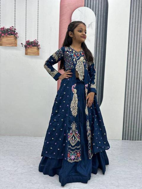 Pc 528 Vichitra Blue Kids fashion wholesale market in Kolkata